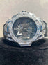 Black Rubber Strap Moissanite Skeleton Luxury Wrist Watch