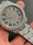 Fully Iced Out Moissanite Automatic Hip Hop Wrist Watch