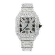 Automatic Iced Out Moissanite Watch Gift For Men's