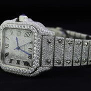 VVS1 Moissanite Fully Iced Out Automatic Watch