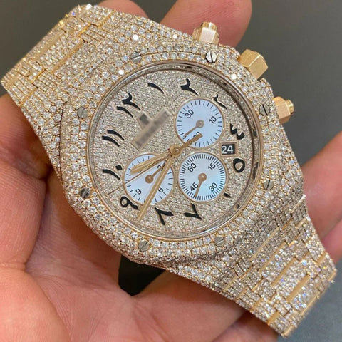 D Color Moissanite Full Iced Out Luxury Watch