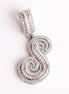 Iced Out Moissanite Customize Name Letter Pendant