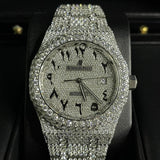D Color Moissanite Fully Iced Out Watch For Men's