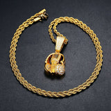 Rock Music Headphones Iced Out Moissanite Pendant
