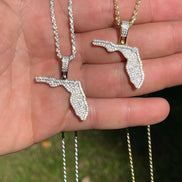 Iced Out Moissanite Diamond Small Pendant