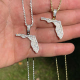 Iced Out Moissanite Diamond Small Pendant