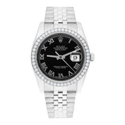 Automatic Stainless Steel Datejust Moissanite Watch