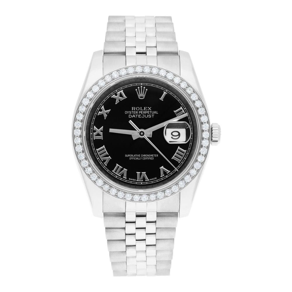 Automatic Stainless Steel Datejust Moissanite Watch