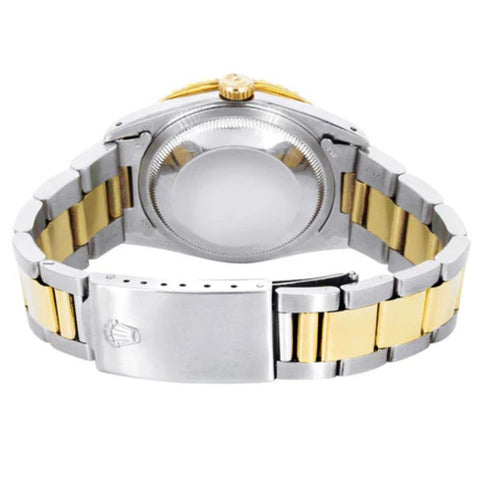 Brown Arabic Dial Date Just Moissanite Luxury Watch