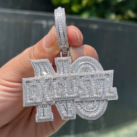 No Excuse Hip Hop Men's Moissanite Pendant For Men's
