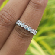 Marquise & Round Cut Lab Grown Diamond Full Eternity Band