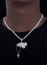 Hands Praying Cross Pendant Iced Out Moissanite Pendant