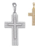Moissanite Miami Iced Hip Hip Cross Pendant