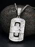 Moissanite Diamond Baguette Cut Bling Bling Pendant For Men's