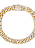 Yellow Tone Cuban Link Moissanite Bracelet