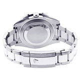 Stainless Steel Black Roman Numeral Dial Moissanite Watch