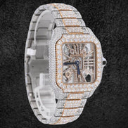 Excellent Moissanite Diamond Iced Out Skeleton Watch For Him