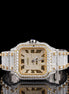 Dual Tone Automatic Moissanite Diamond Hip Hop Write Watch