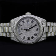 Day Date Fully Iced Out Moissanite Luxury Watch