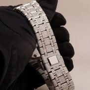 Fully Iced Moissanite Chrono Dial Watch For Men's
