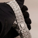 Fully Iced Moissanite Chrono Dial Watch For Men's