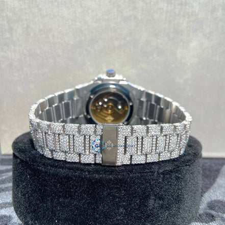 Full White VVS1 Moissanite Automatic Iced Out Watch