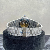 Full White VVS1 Moissanite Automatic Iced Out Watch