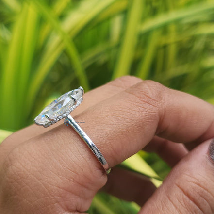 3 Carat Marquise Cut Lab Grown Diamond Ring