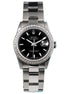 Black Stick Dial Stainless Steel Moissanite Watch