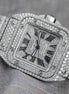 Fully Iced Out Bust Down Moissanite Unisex Watch