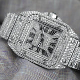 Fully Iced Out Bust Down Moissanite Unisex Watch