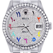 Rainbow Arabic Numeric Automatic Luxury Watch