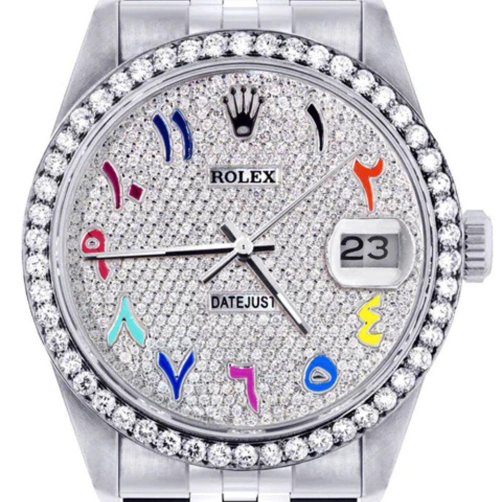 Rainbow Arabic Numeric Automatic Luxury Watch