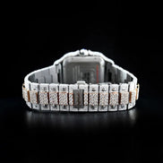 Dual Tone Automatic D Color Moissanite Wrist Watch