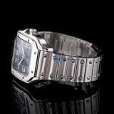 Black Color Dial Stainless Steel Watch For Men's
