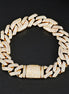 Luxury Hip Hop Moissanite Baguette Cuban Link Bracelet