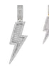 Moissanite Iced Out Lightning Bolt Pendant