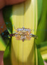 Lab Grown Diamond Champagne Radiant Cut Solitaire Ring