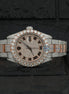Roman Dial Stainless Steel Datejust Colorless Moissanite Wrist Watch