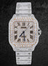Automatic Dual Tone Hip Hop Moissanite Watch