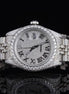 Date Just Fully Iced Out Moissanite Diamond Watch
