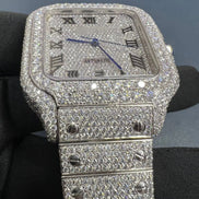 Iced Out Bust Down Moissanite Hip Hop Watch