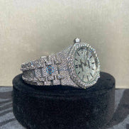 Moissanite Iced Out Hip Hop Watch For Men's