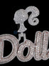 VVS1 Clarity Moissanite Diamond Doll Hip Hop Pendant