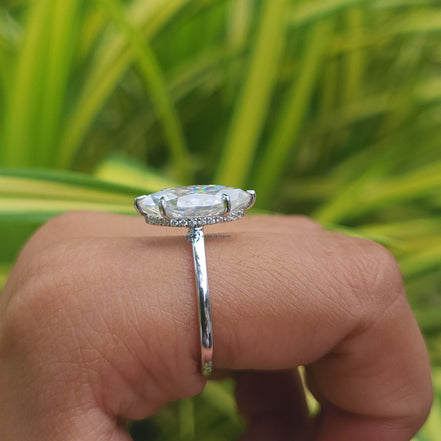3 Carat Marquise Cut Lab Grown Diamond Ring
