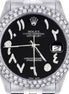 Iced Out VVS1 Moissanite Black Dial Elegant Watch