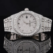 Fully Iced Out D Color Moissanite Men's Watch