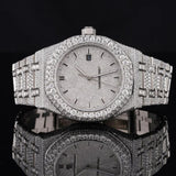 Fully Iced Out D Color Moissanite Men's Watch