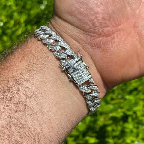 925 Sterling Silver Moissanite Diamond Bracelet