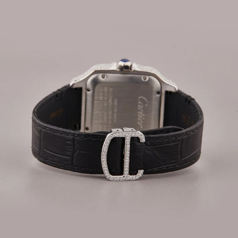 Dual Tone Automatic Moissnaite Wrist Watch